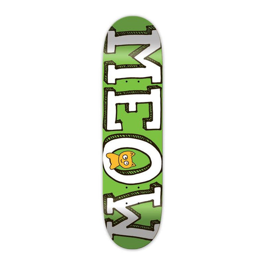Meow Logo Deck Green 7.50.jpg