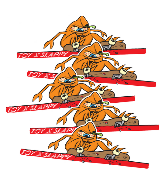 Slappy Toy x Slappy Sticker Orange 5 pack
